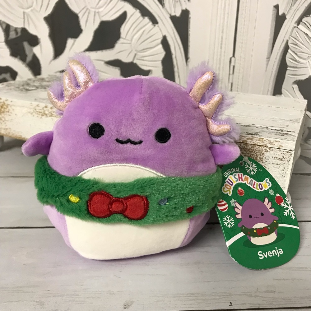 Squishmallows “Svenja” the Holiday Axolotl